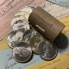 ✯ MIXED DATE ✯ UNCIRCULATED BU MORGAN/PEACE SILVER DOLLARS ✯ FROM BANK BAG ROLL