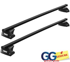 Thule Evo Square Roof Rack Bars | Fits Land Rover Discovery 2017- on Flush Rails