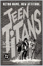 Teen Titans Print Ad Comic Poster Art PROMO Original DC George Perez 1996 Rule