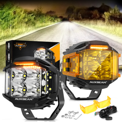 AUXBEAM 4''inch LED Work Light Bar Spot Flood Pods Driving Off Road Lights DRL