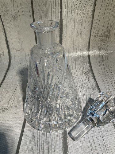 Vintage American ABP Cut Glass Spirit Liquor Decanter Stopper 9" Pinwheel Star - Picture 7 of 9