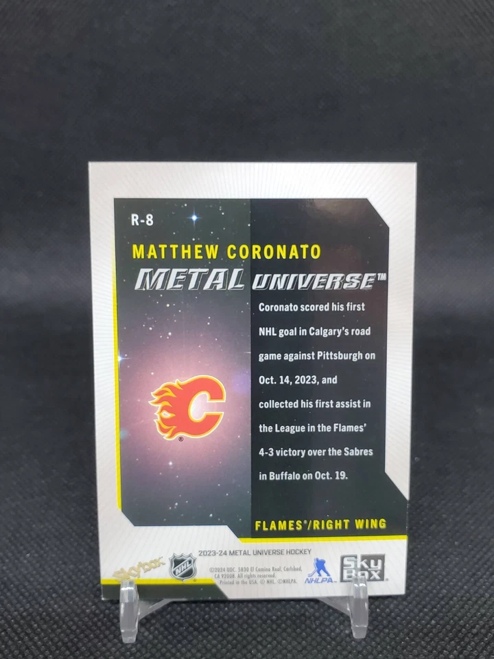 2023-24 Metal Universe Matthew Coronato R-8 Skybox Rookie Retros - Image 2 of 2