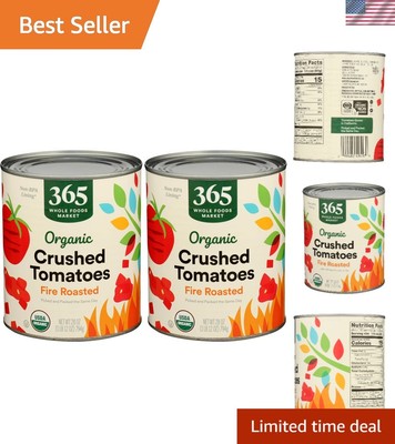 Tomatoes Crushed Fire Roasted Organic, 28 Ounce Pack of 2