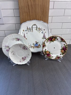 Royal Albert Old Country Roses zierliches Dinah Set gemischte Teller 