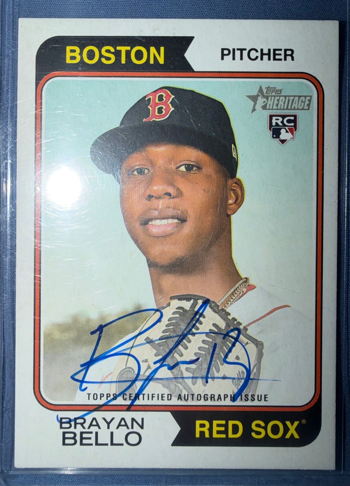 2023 Topps Heritage Brayan Bello Real One AUTO #ROA-BBO Red Sox