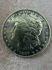 1887 P Morgan Silver Dollar $1 - No Mint Mark - 90% Silver - Circulated