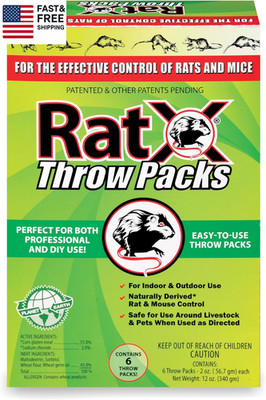 Throw Packs- for All Species of Rats and Mice Safe around Pets