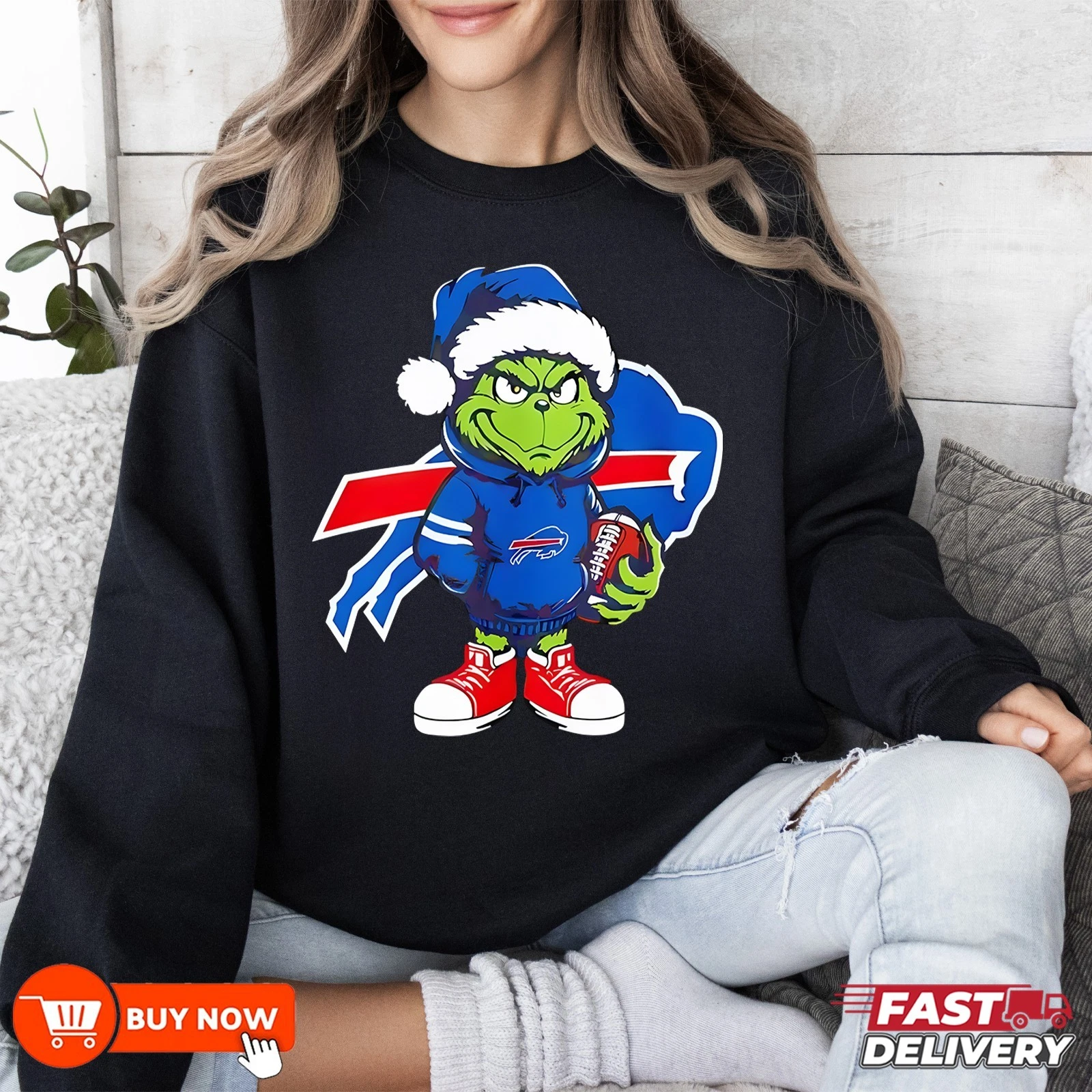 Buffalo Bills funny character football Football Sweatshirt