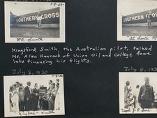 1930 Southern Cross Kingsford Smith Santa Maria Orig Photos Album Leaf Aviation