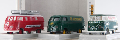 Brekina 1:87 VW A.S.S H0 T1 T1b T1a 3er Set Mobil Castrol BP 2072 2071 90473 OVP