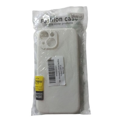 Coque iPhone 15 Premium Blanche Silicone Doux Antichoc Étui Housse / White Case