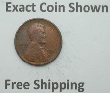 1909-P Lincoln Wheat copper cent first year of the Wheatie coin Free Shipping