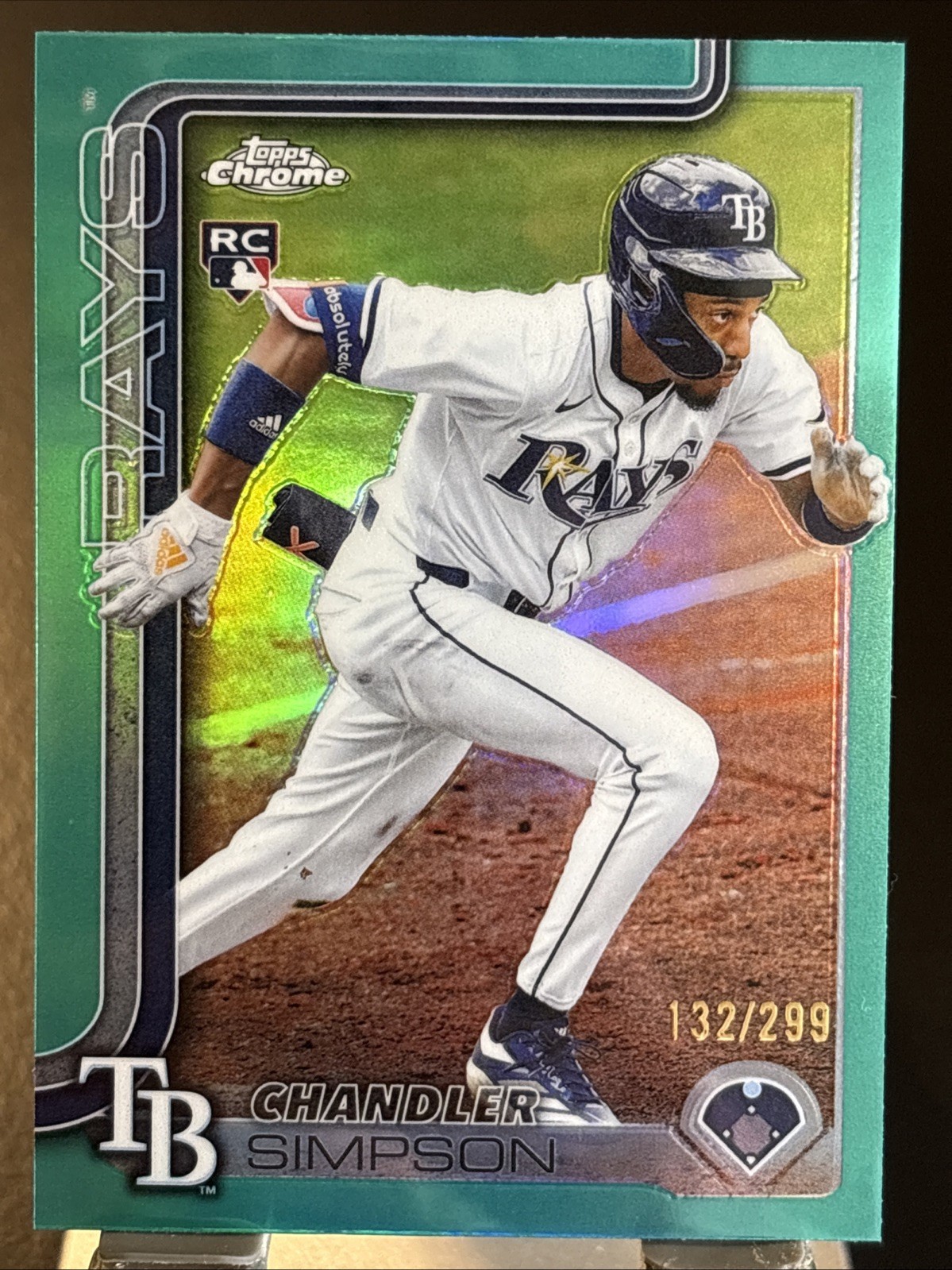 2025 Topps Chrome Update #USC179 Chandler Simpson Teal Refractors #/299