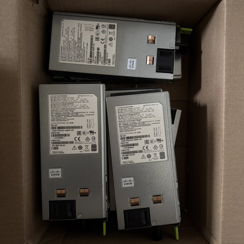 Lot of 8 Cisco UCSC-PSU2V2-1200W V03 Server Power Supply PN341-0631-03 A0 Tested