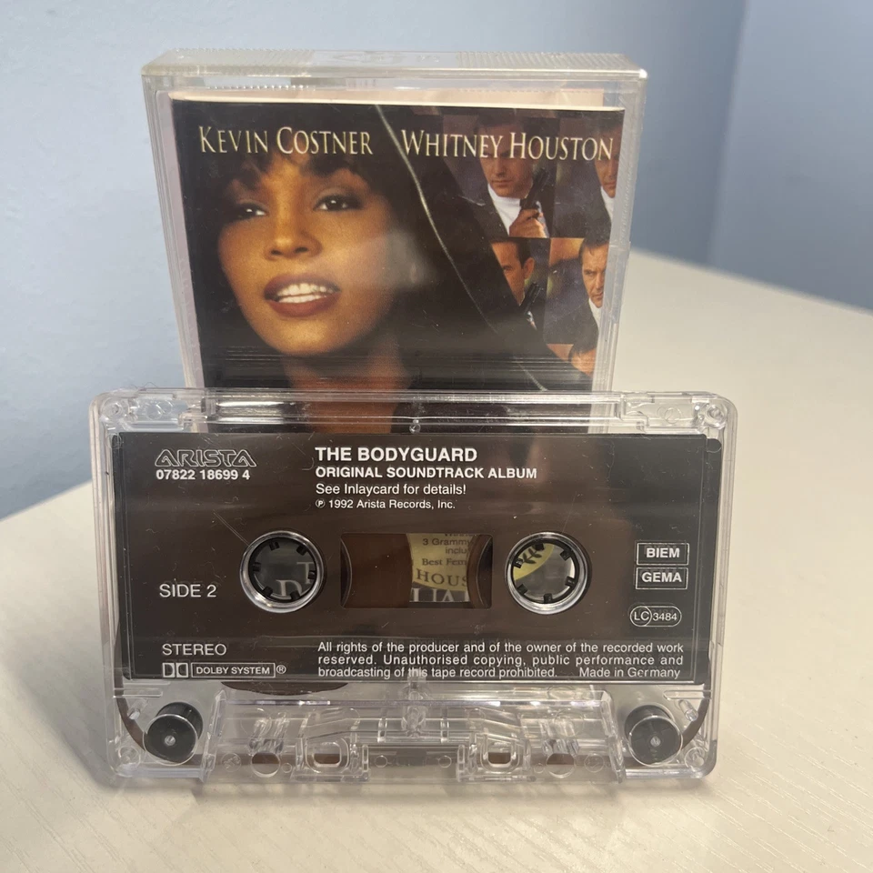 The Bodyguard OST Whitney Houston Joe Cocker Kenny G + Cassette Tape - Image 2 of 3