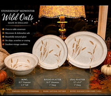 Midwinter Stonehenge Wild Oats 3pc Platter & Bowl Set Stoneware England Safe