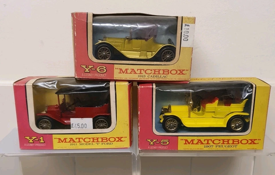 3 DREI MATCHBOX MODELLE VON YESTERYEAR Y-1 MODEL T FORD Y-5 PEUGEOT Y-6 CADILLAC - Bild 4 von 4