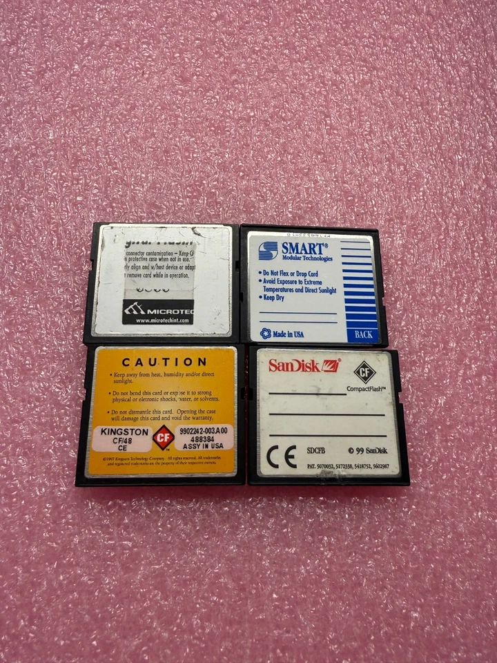 3x 48MB  1x 8mb  CompactFlash Card CF Memory Flash Card - Image 2 of 2