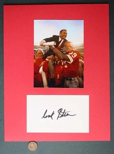 Kansas City Chiefs legend Hank Stram signed autograph & photo set SCARCE +