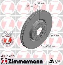 2x ZIMMERMANN Bremsscheibe COAT Z 400.5542.20 für W247 MERCEDES W177 X118 CLA 2x ZIMMERMANN Bremsscheibe COAT Z 400.5542.20 für W247 MERCEDES W177 X118 CLA