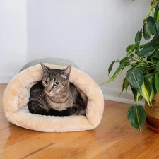 Autumn and Winter Cat Sleeping Bag Semi-enclosed Cat Nest Warm Small and Medium-