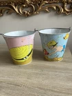 Vintage 1970s Ohio Art Seashell Snorkeling Beach Tin Bucket