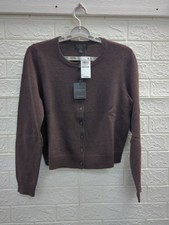 New Charter Club Womens Crewneck Cardigan Size Medium