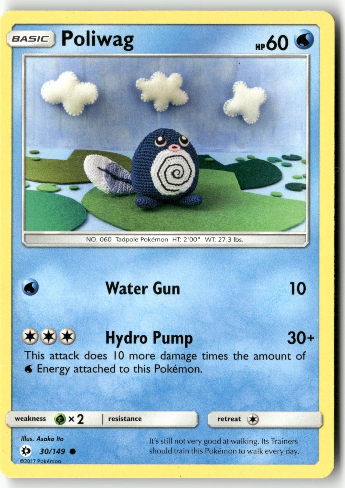 Poliwag 30/149 Pokemon English SM Base Set 2017