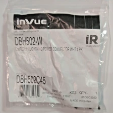 NEW 4 Pack InVue DBH502-W OnePod HH Lighting Power Connector White pn# DBH502C45