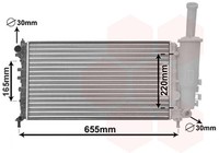 MotorküHler WasserküHler VAN Wezel 17002999 FüR Fiat Punto 16V 188 233 235 253