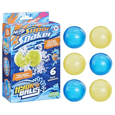 #ad Nerf Super Soaker Hydro Balls 6 Pack Reusable Water Filled Balls $8.55