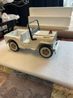 Vintage Tonka Jeep White Pressed Steel 9-1/2 Inches Long