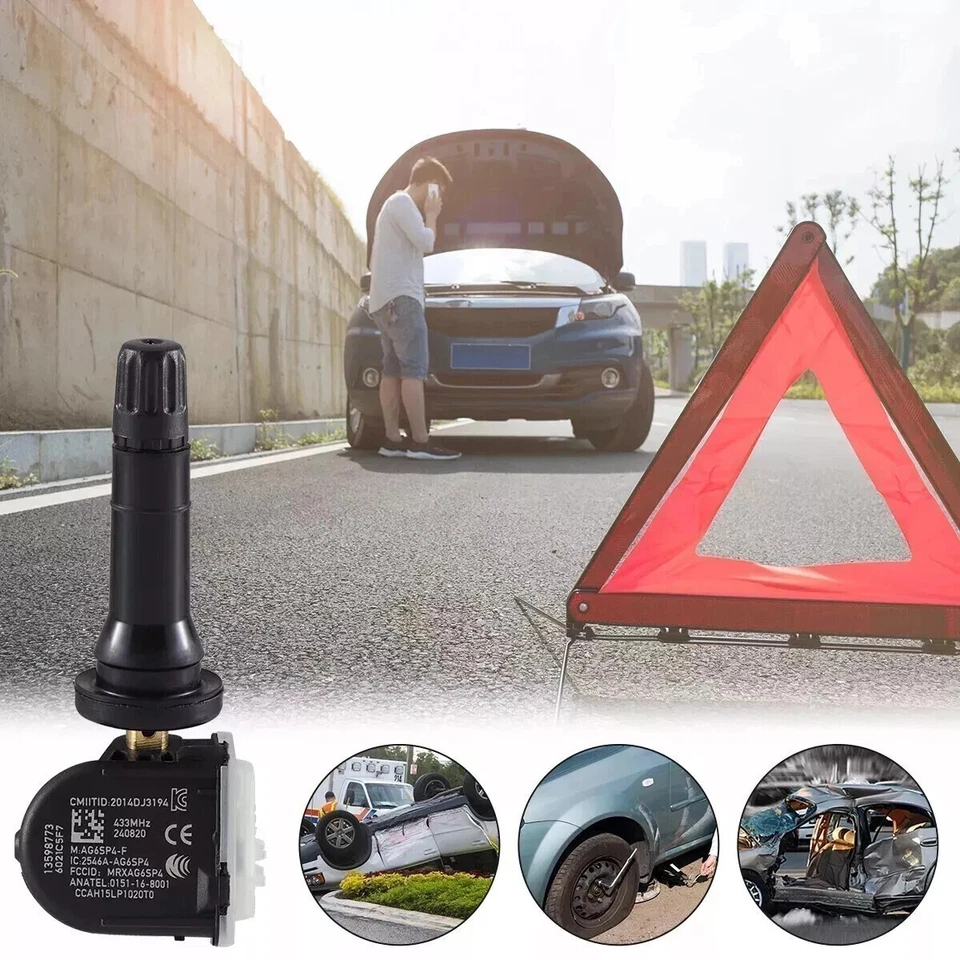 Juego de (4) 433 MHz para Chevrolet Camaro 2016-2020 sensor de presión de neumáticos TPMS Hencv Foto 2 de 4