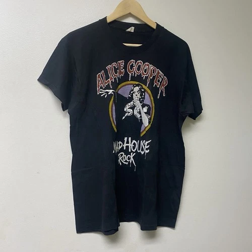 Alice Cooper Mad House Rock Vintage T-Shirt Concert Tour Tee 1970s vintage concert t-shirt, vintage, single stitch, B+ condition