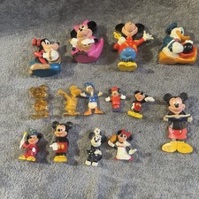 Walt Disney  Vinyl /Plastic Action Figures Toys VTG 1980s Lot Of 14