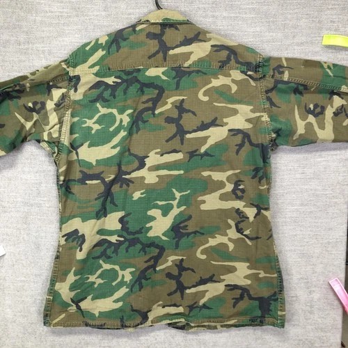 Vintage Ball Play Enterprises Coat Mens M Woodland Camo Hot Weather USA 80s image 8