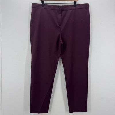 NWT Marina Rinaldi RANCH Straight Leg Pants Plus Size 22 Business Quiet Luxury
