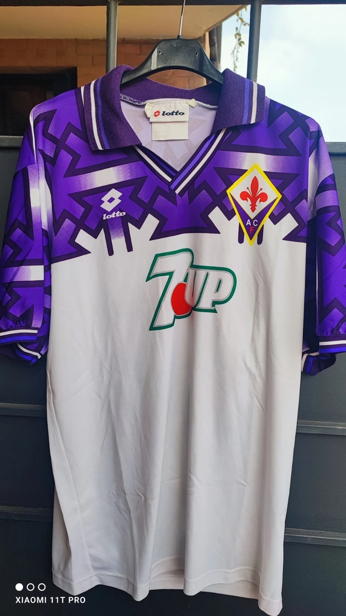 Maillot AC Fiorentina 2000-2001 #10 Rui Costa Violet Diadora - Taille XL - Occasion