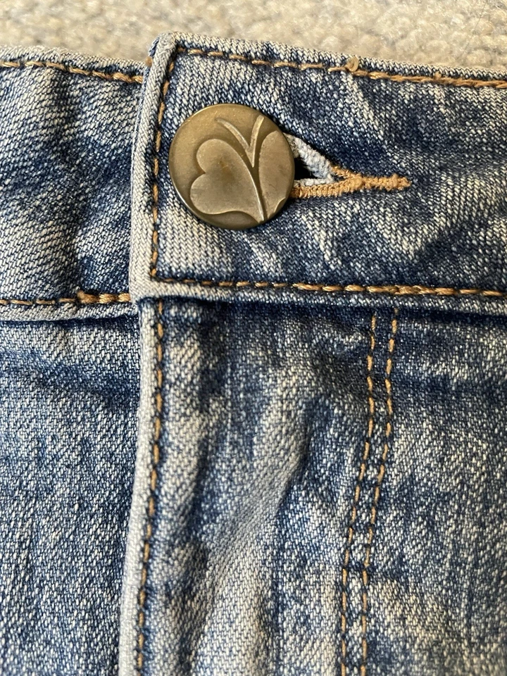 Jean Bermuda Y2K Moda Bug Corto Mujer’s 20W Azul Denim Resistente Clásico Country Foto 4 de 4