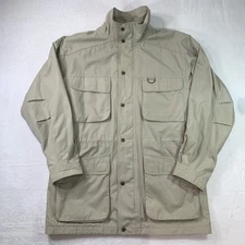 Mens Eddie Bauer Men’s M Wool Lined Mountain Parka Blanket Jacket Beige Outdoors