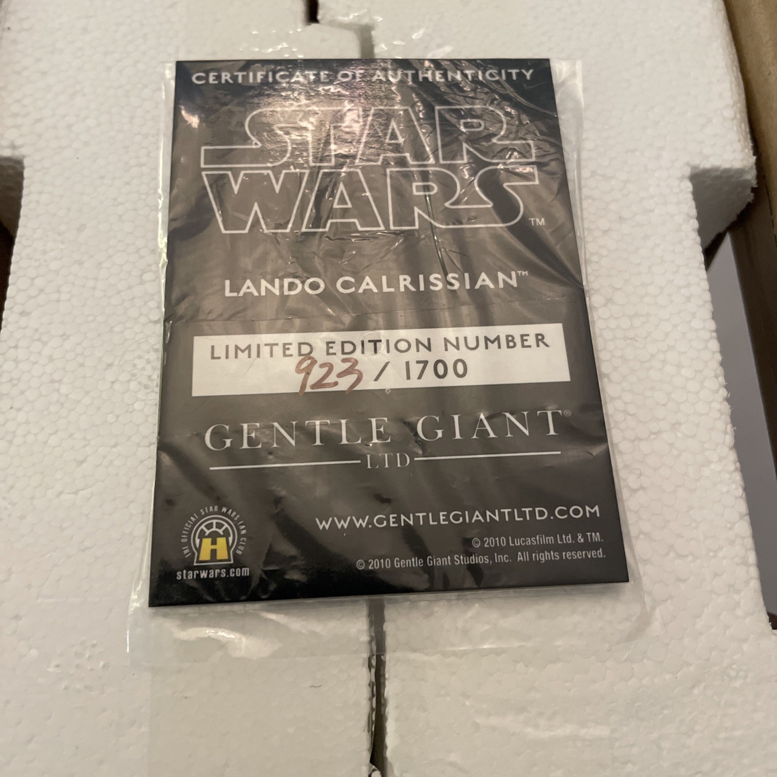 Gentle Giant Studios Star Wars Bust Lando Calrissian Collectible Mini Bust J1