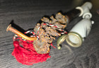 Rare Antique C 1900s German Regimental Porcelain Pipe w/Stag Antler Horn. — photo 2