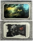 2024 Ghost Ship Colorized 1 oz Silver Bar by D. Vollmer with COA
