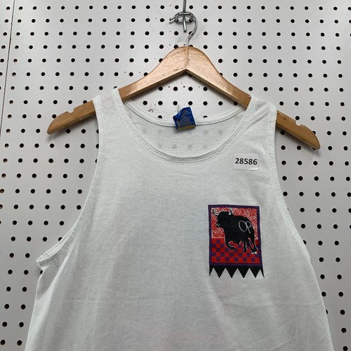 VTG 80s Ocean Pacific Tank Shirt White Single Stitch Surfer Youth Large 18x23 - Picture 6 of 19