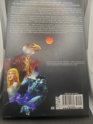 MARVEL 1602: NEW WORLD / FANTASTICK FOUR By Peter David & Greg Pak - Hardcover - Picture 5 of 5