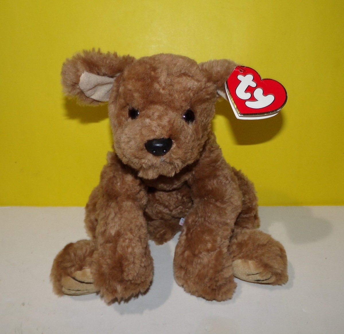 Vintage TY Biscuit Spaniel Dog Plush Soft Stuffed Toy 16