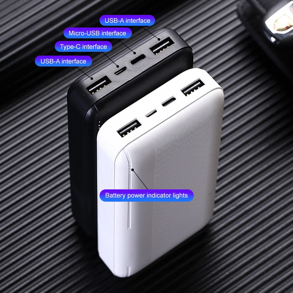 20000mAh Fast Charging Power Bank Portable External Battery Pack 5V 2A  