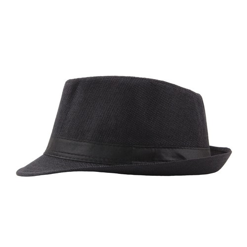 Men Women Fedora Hat Trilby Cuban Sun Cap Trilby Panama Short Brim Floral Summer - Picture 4 of 21