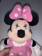 Disney Store Minnie Mouse Pink Dress Mini Bean Bag Plush