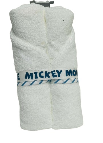 Disney Baby Hooded Towel Mickey Mouse Newborn Soft White Bath Towels Primark NEW - Picture 4 of 7